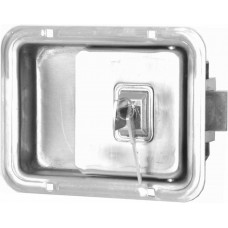 MANIJA EXTERIOR UNIVERSAL con Llave Tipo INTERNATIONAL (Chapa Hundida) ACERO INOXIDABLE